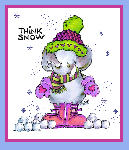 Winter Elephant Card